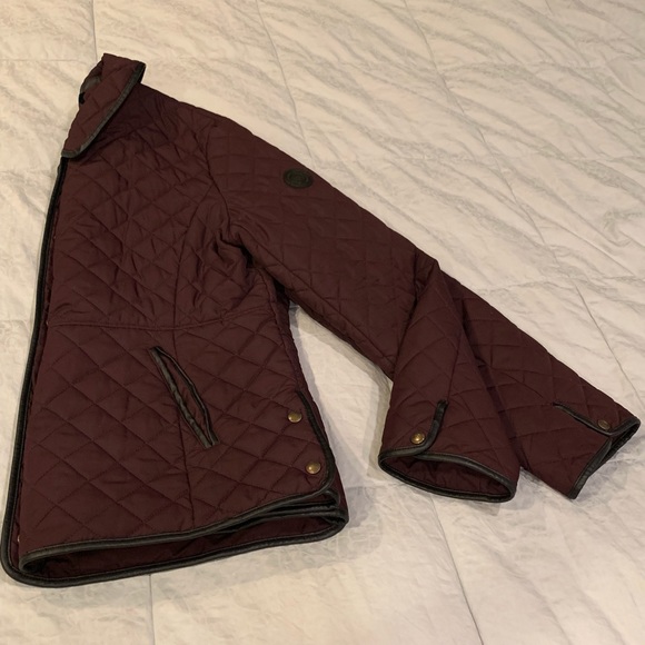 Lauren Ralph Lauren quilted coat with faux leather - Picture 3 of 8